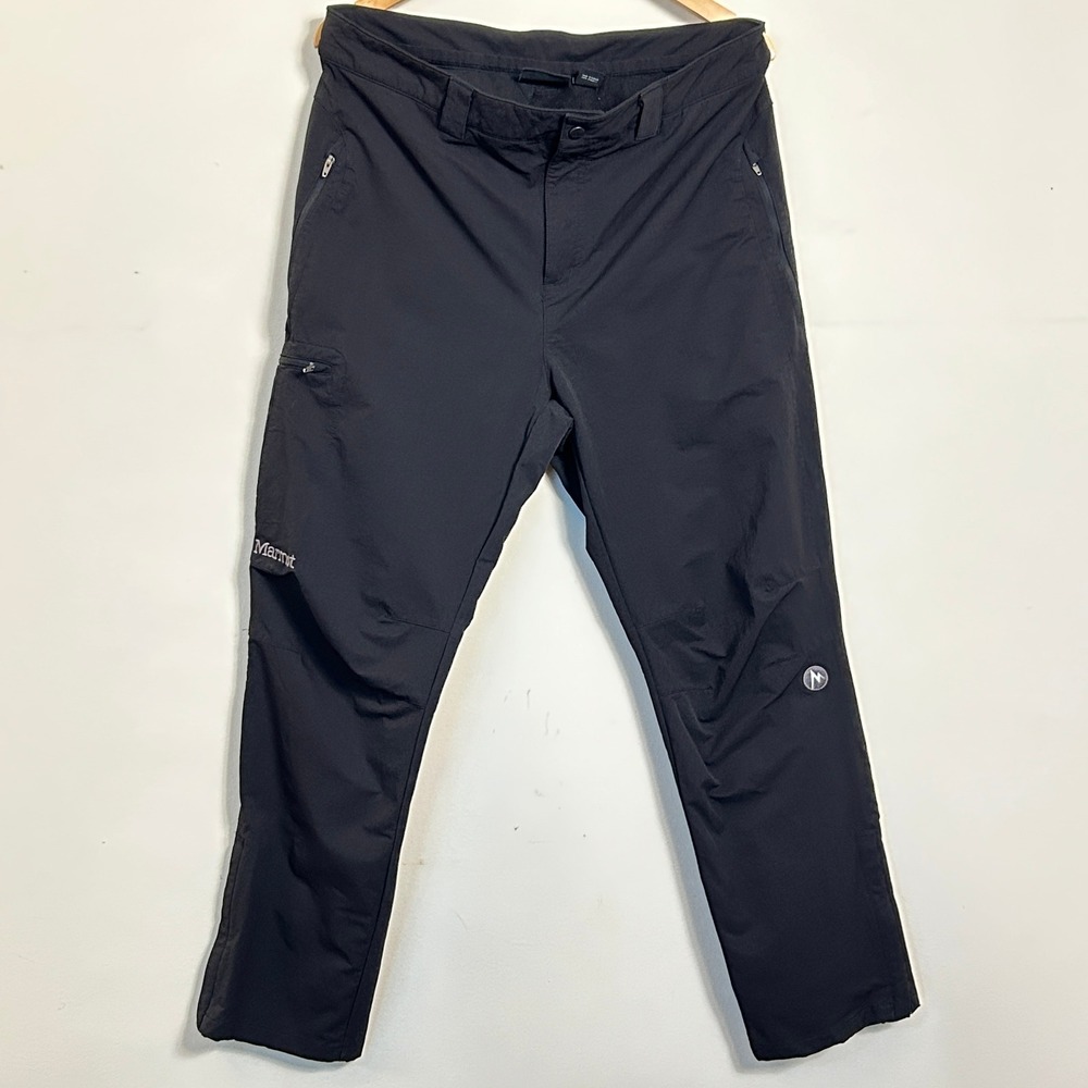 Marmot‎ Scree Pants Mens Hiking Cargo Black Style 80950S Size 36 Short